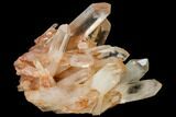 Tangerine Quartz Crystal Cluster - Madagascar #112815-1